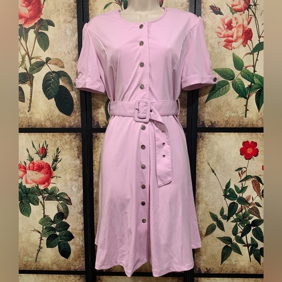 Dresses & Skirts - Super Cute Button Up Lilac Dress